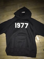 Black essential hoodie size - black, m