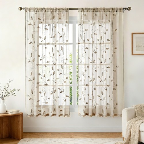 Voile curtainwashable - 2x,