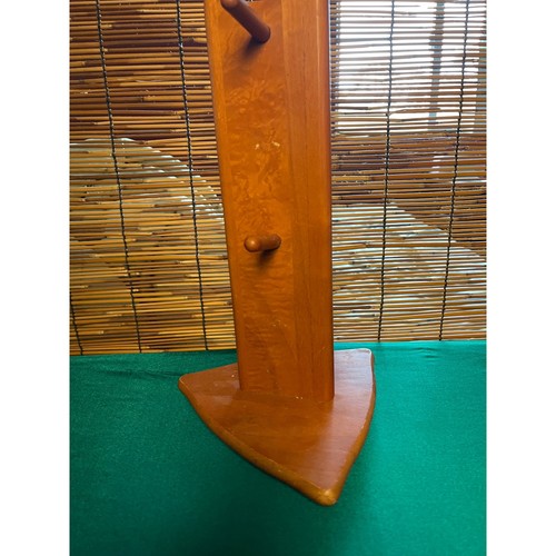 Vintage mcm wooden mug tree - mcm,