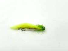 6 x Mini Snake Flies - Chartreuse - 5cm length - Trout Fishing Flies