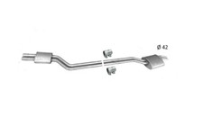 Center exhaust silencer - , for