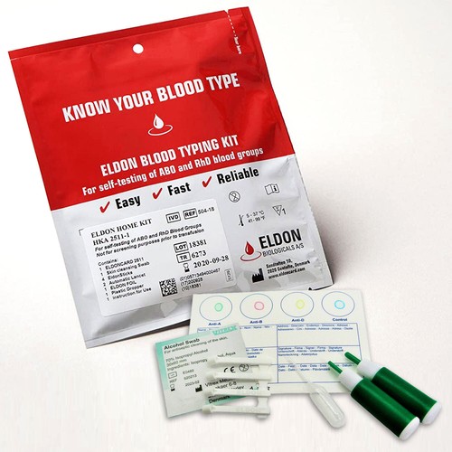 Blood type test - test, kit