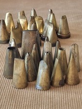 Vintage Brass Pastry Nozzles