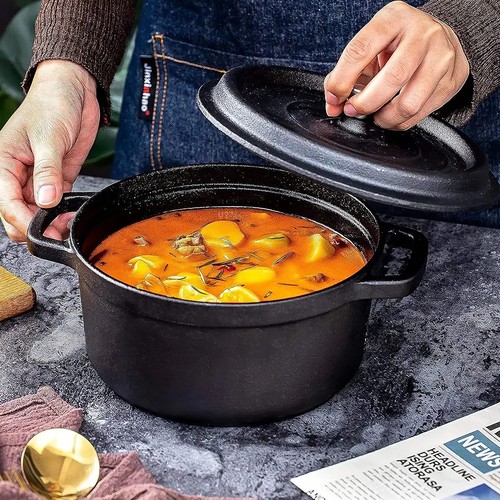 Cast iron cooking - iron, soup