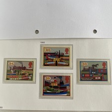 JULY 1993 INLAND WATERWAYS FULL SET UMNH STAMPS ROYAL MAIL GB (BOATS)