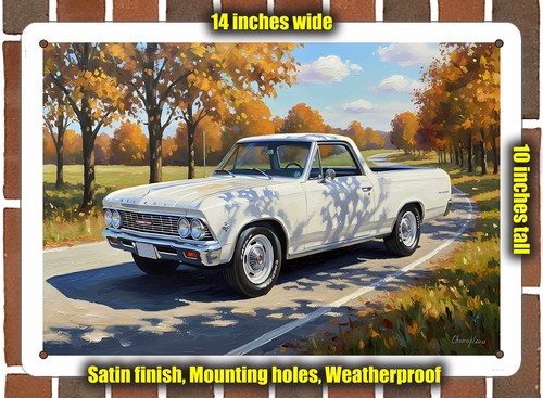 Metal sign 1966 chevrolet - -,
