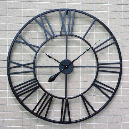 88cm black roman wall clock - roman,