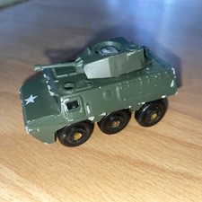 Majorette Sonic Flashers, Armoured Personnel Carrier, Die Cast, Rare, Green.
