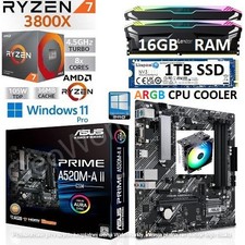 AMD Ryzen 7 3800X + 16GB RGB RAM + 1TB SSD + ASUS A520M-A II Motherboard Bundle