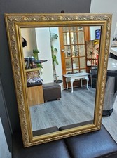 Gold Ornate Wall Mirror Large