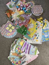 Easter Kids Party Mixed Bundle Bags Cake Stand Decorations Balloons Boxes Etc
