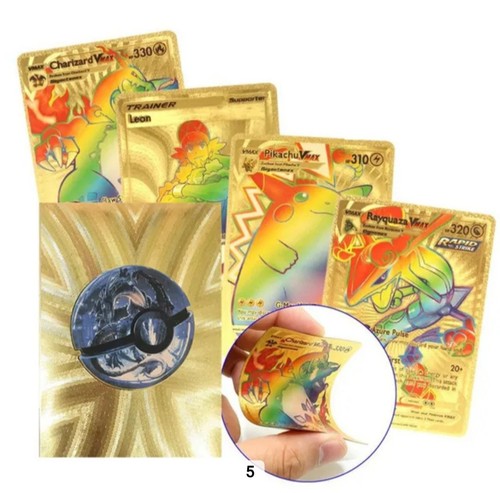 Gold rainbow foil cards - rainbow,