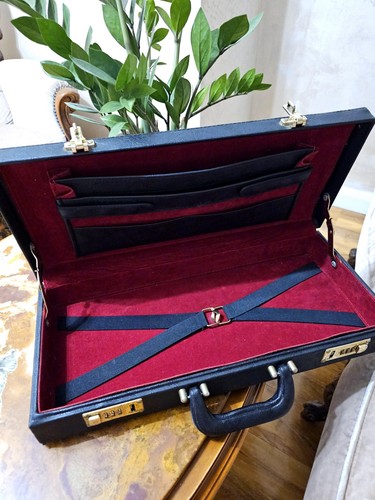 Vintage black attache - vintage,