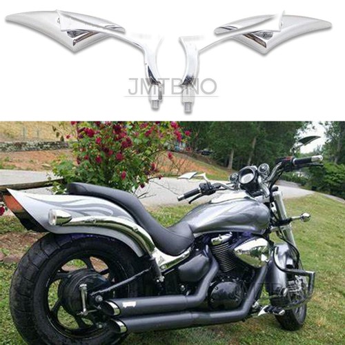 Chrome motorcycle blade mirror - chrome,