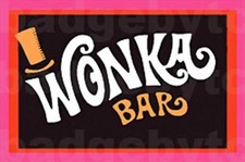 WONKA BAR  LARGE FRIDGE MAGNET