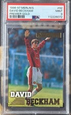 1996-97 Merlin Premier Gold David Beckham PSA MINT 9
