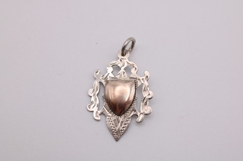 Silver albert shield fob - shield, medal