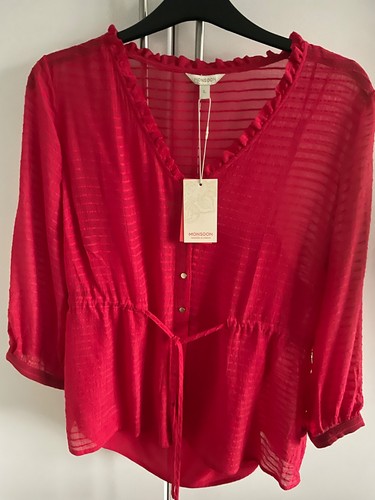 Monsoon red button through - monsoon, v