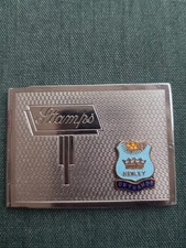 vintage silver stamp case with