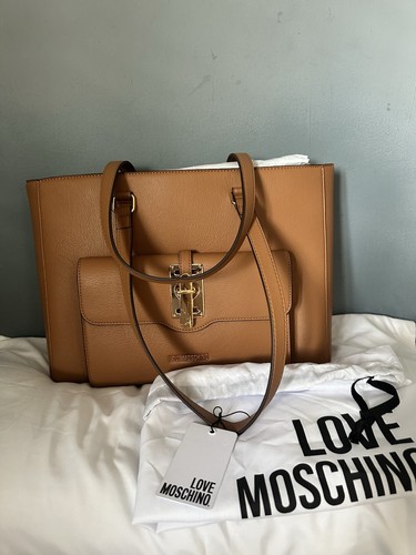 Love moschino brown shopper - love,