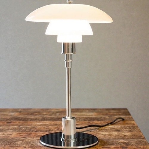 Art deco table - table, lamp