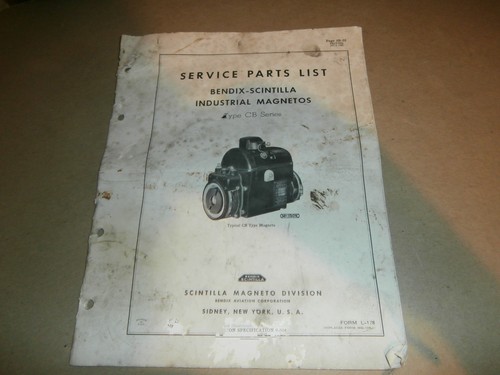 Vintage 1945 bendix scintilla - bendix,