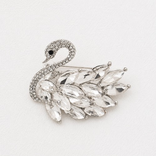 Exquisite swan brooch - swan, with