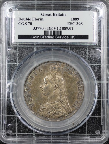 1889 double florin cgs - 1889,