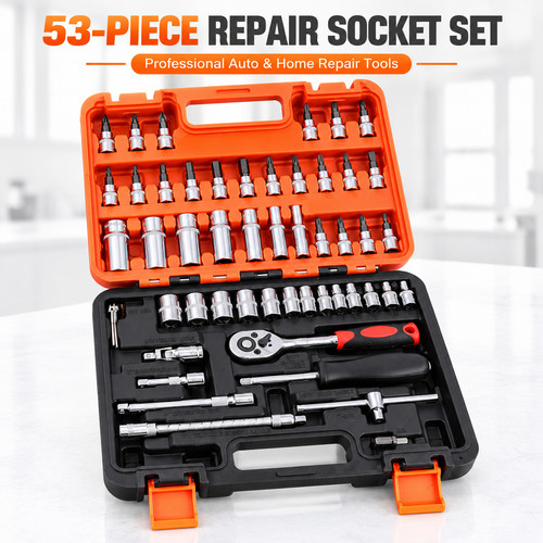 53pcs drive socket kit - drive,