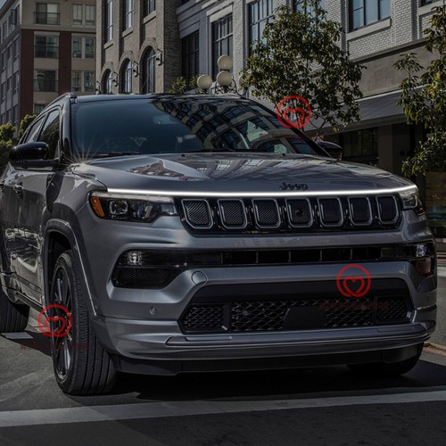 Front grille trim led - front,