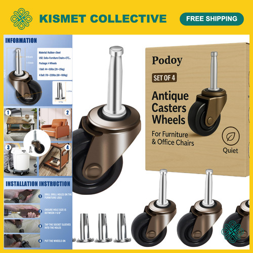 Antique caster wheels - antique,
