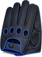 Genuine leather gloves - gloves, high