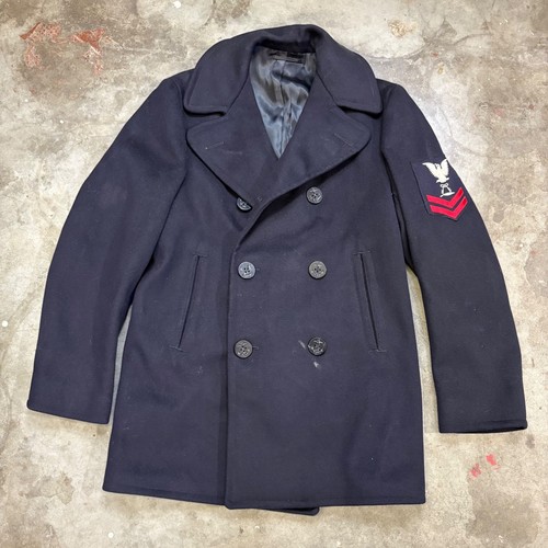 Vintage 1967 navy pea - pea, coat