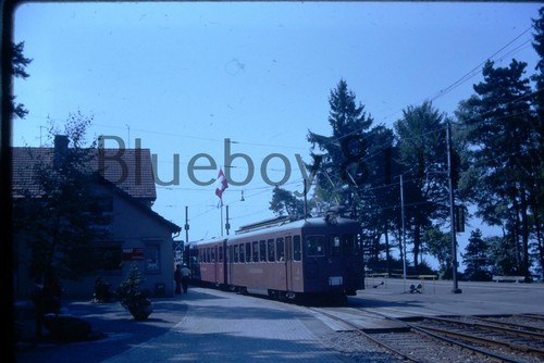 35mm slide swiss tram 1974 - slide,