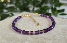 Amethyst and 14K Gold Gemstone