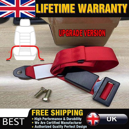 Red car seat belt lap - car, point