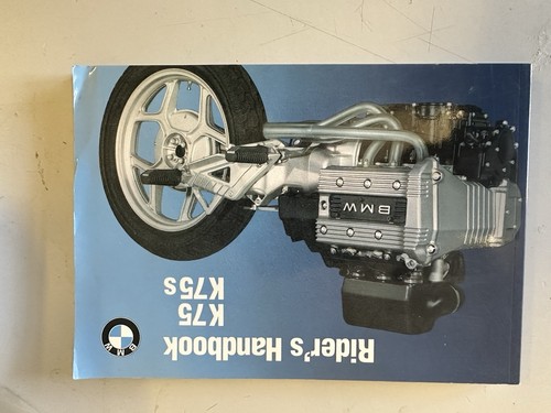 Bmw k75c riders - k75c, handbook