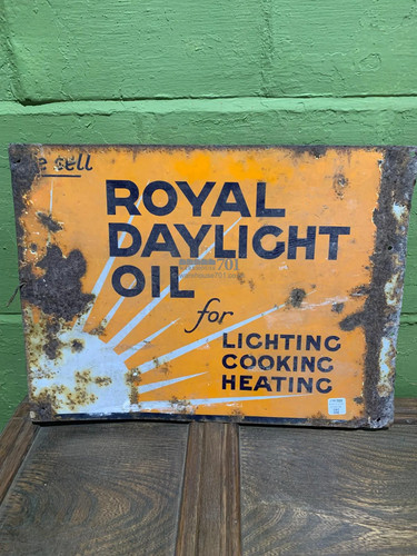 Vintage tin enamel - , royal