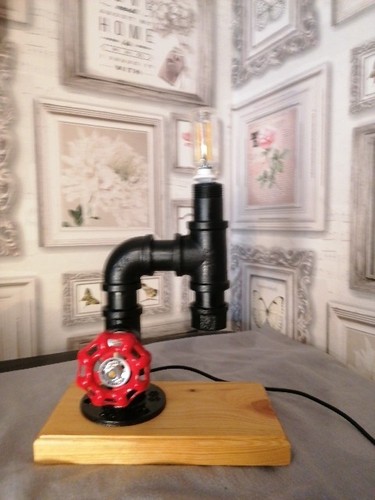 Steampunk bedside lamp - steampunk,