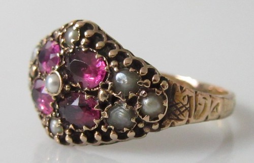 15ct gold ring - -, victorian