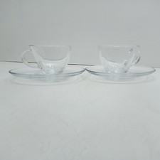 Set of 6 Turkish Pasabahce Penguen Coffee, Tea, Espresso Cup  and Saucer  Set