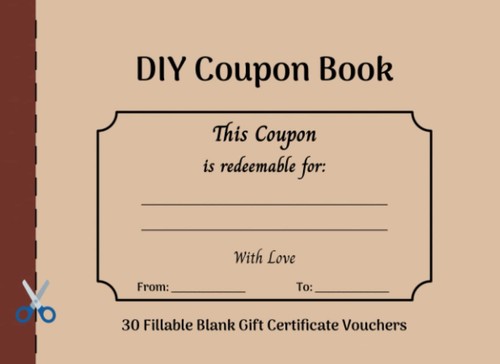 Diy coupon book fillable - diy, book: