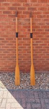 Pair of 70" wooden rowing boat oars