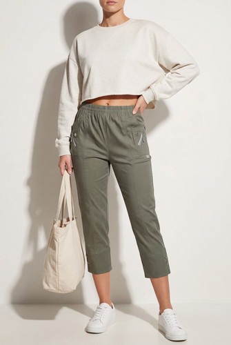 Womens cropped capri trousers - cropped,