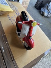 RARE! Vintage Lampari Vespa Scooter Ceramic Coin Collector Ornament Figure