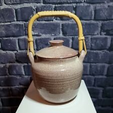 Vintage Hand Made Tregurnow Pottery Lidded pot / bowl, VGC