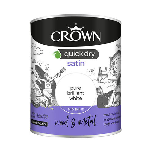 Crown quick dry satin - dry, paint