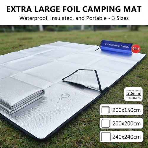 Waterproof camping mat foil - mat,