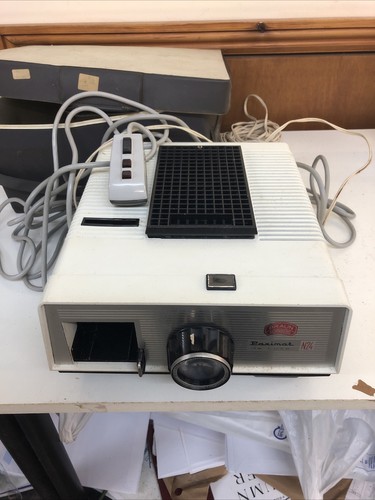 Vintage slide projector with
