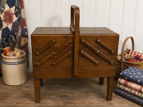 Vtg norwegian wood sewing - norwegian,